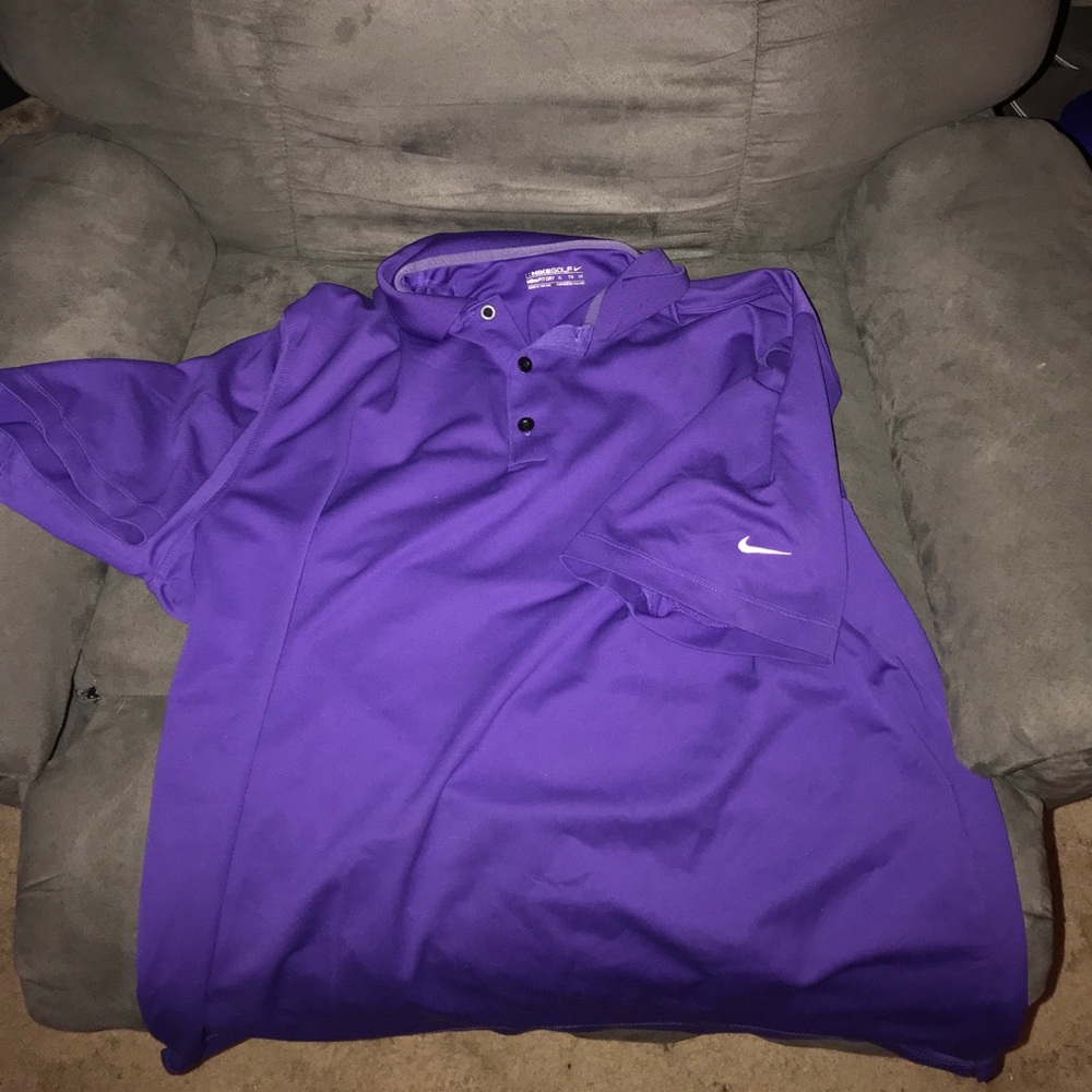 Purple Nike polo